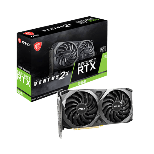 MSI GEFORCE RTX 3060 VENTUS 2X OC 12GB GDDR6 GRAPHICS CARD (3 YEARS WARRANTY)