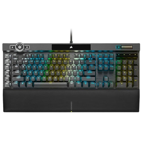 CORSAIR K100 RGB CHERRY MX SPEED BLACK MECHANICAL GAMING KEYBOARD (3 YEARS WARRANTY)