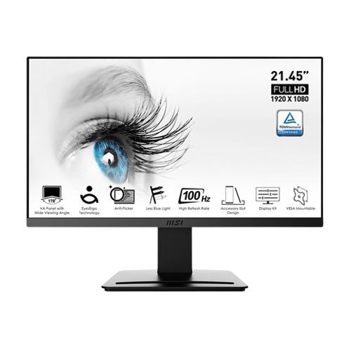 MSI PRO MP223 21.45 INCH 100HZ 1MS FHD ULTRA SLIM FRAMELESS MONITOR (3 YEARS WARRANTY)