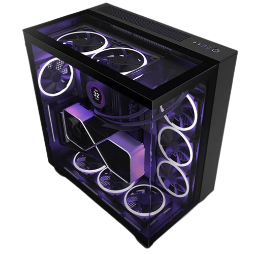 NZXT H9 ELITE EDITION RGB ATX MID TOWER PREMIUM BLACK CASE