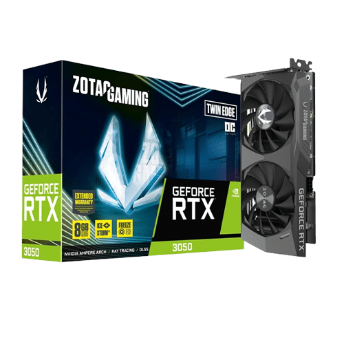 ZOTAC GAMING GEFORCE RTX 3050 TWIN EDGE OC GRAPHIC CARD (USED ITEM)