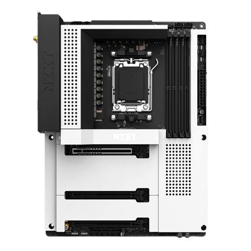 NZXT N7 B650E MOTHERBOARD - AMD B650 CHIPSET WITH WI-FI AND WHITE COVER (3 YEARS WARRANTY)
