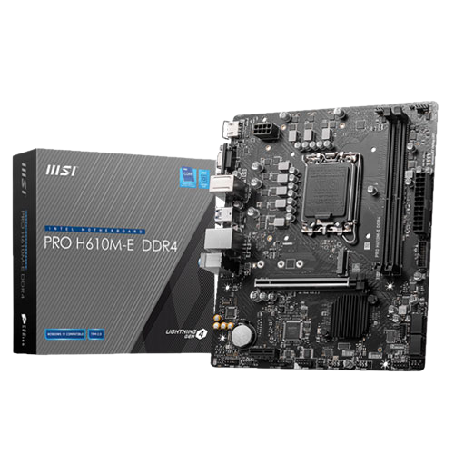 MSI PRO H610M-E DDR4 MOTHERBOARD (USED ITEM)