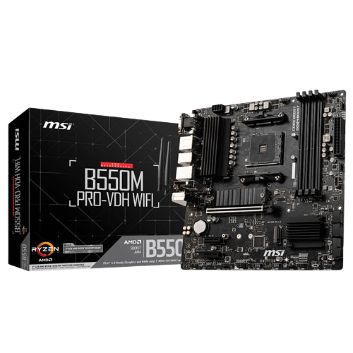 MSI B550M PRO-VDH (WI-FI) MOTHERBOARD (3 YEARS WARRANTY)