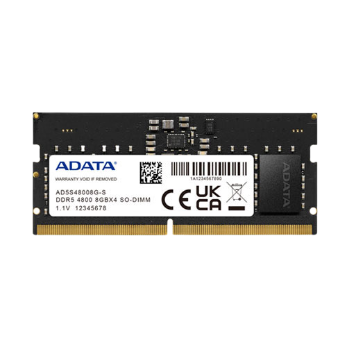 ADATA 8GB DDR5 4800HZ SO - DIMM LAPTOP MEMORY MODULE (LIFETIME WARRANTY)