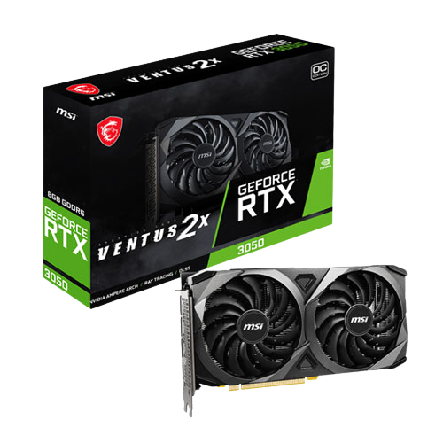 MSI GEFORCE RTX 3050 VENTUS 2X XS 8GB OC GRAPHICS CARD (3 YEARS WARRANTY)