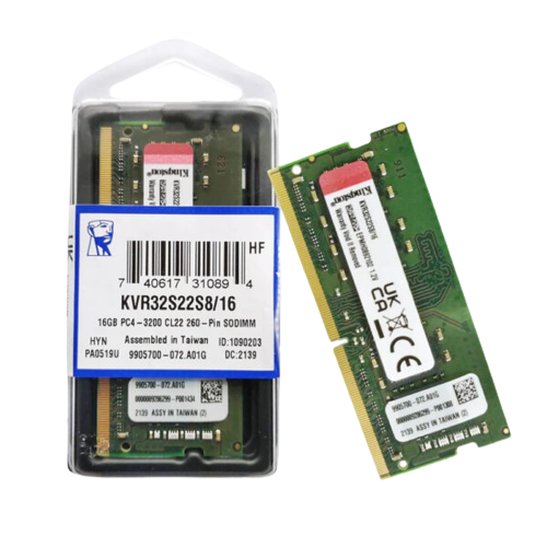 KingSton DDR4 3200 8GB ×2 計 16GB Kingston 16GB 3200MHz DDR4 DIMM