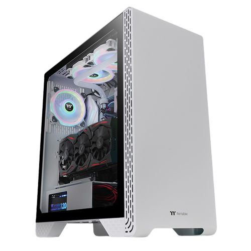 THERMALTAKE S300 TG MID-TOWER SNOW WHITE