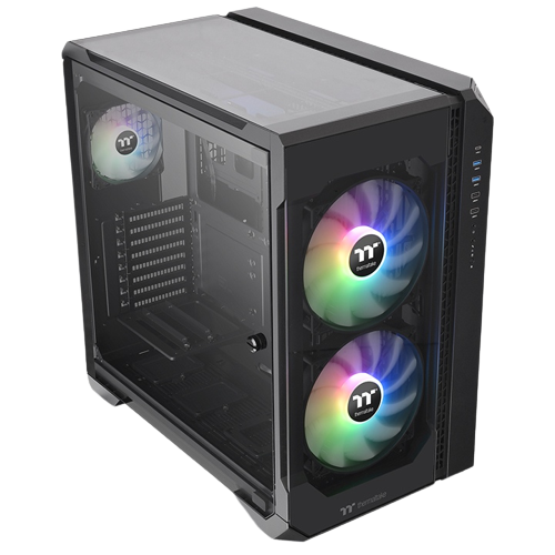THERMALTAKE VIEW 51 TG ARGB FULL-TOWER BLACK GAMING (03 ARGB FANS) (USED ITEM) - Image 5
