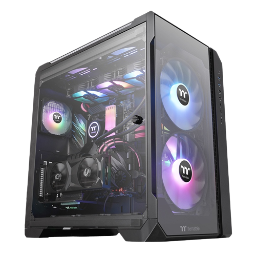 THERMALTAKE VIEW 51 TG ARGB FULL-TOWER BLACK GAMING (03 ARGB FANS)