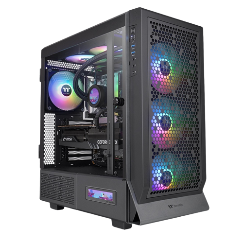 THERMALTAKE CERES 500 TG ARGB MID-TOWER BLACK GAMING (04 ARGB FANS)