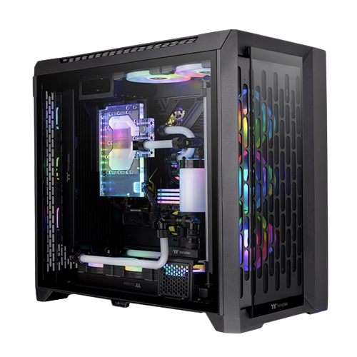 THERMALTAKE CTE C750 TG ARGB FULL-TOWER BLACK GAMING (03 ARGB FANS)