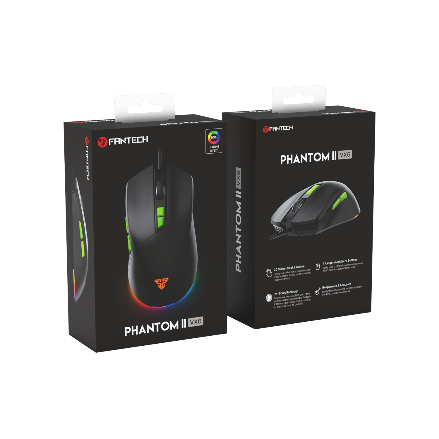 FANTECH VX6 PHANTOM II GAMING MOUSE (6 MONTHS WARRANTY) - Image 5