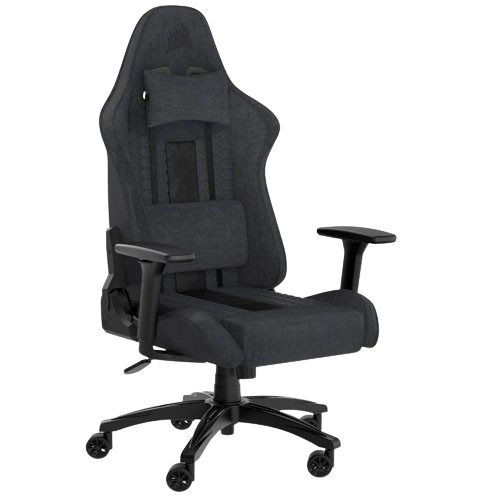 CORSAIR TC100 RELAXED FABRIC BLACK & GREY GAMING CHAIR