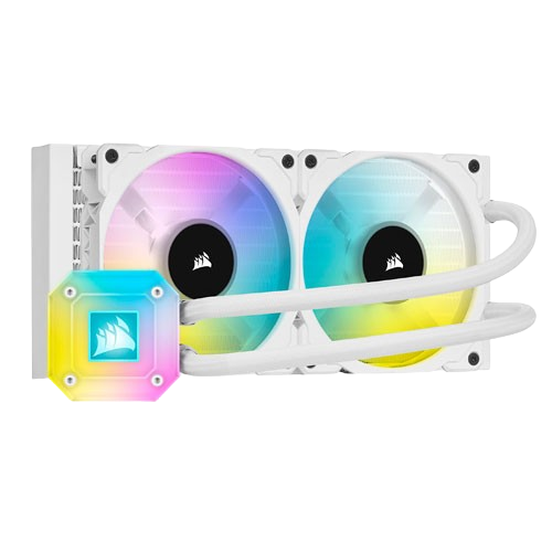 CORSAIR ICUE H100I ELITE CAPELLIX XT 240MM LIQUID COOLER - WHITE (3 YEARS WARRANTY)