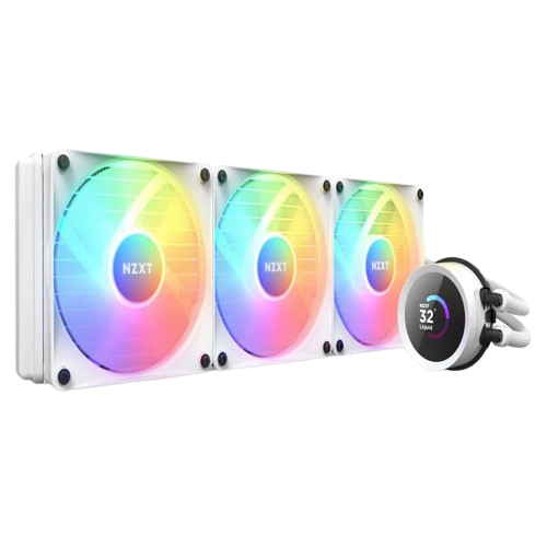 NZXT KRAKEN 360 (360MM) RGB CPU LIQUID COOLER WITH LCD DISPLAY WHITE (3 YEARS WARRANTY)