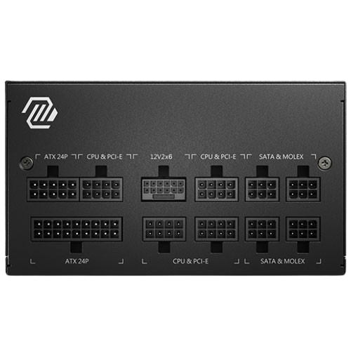 MSI MAG A850GL PCIE5 850 WATT 80 PLUS GOLD CERTIFIED FULLY MODULAR POWER SUPPLY (7 YEARS WARRANTY) - Image 3