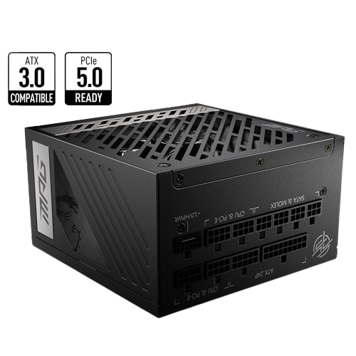 MSI MPG A1000G PCIE5 1000 WATT 80 PLUS GOLD CERTIFIED FULLY MODULAR POWER SUPPLY (10 YEARS WARRANTY)