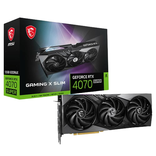 MSI GEFORCE RTX 4070 SUPER GAMING X 12GB GDDR6X SLIM GRAPHICS CARD (3 YEARS WARRANTY)