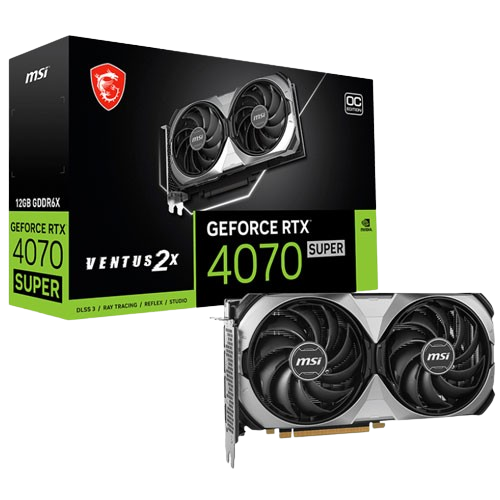 MSI GEFORCE RTX 4070 SUPER VENTUS OC 2X 12GB GDDR6X GRAPHIC CARD (3 YEARS WARRANTY)