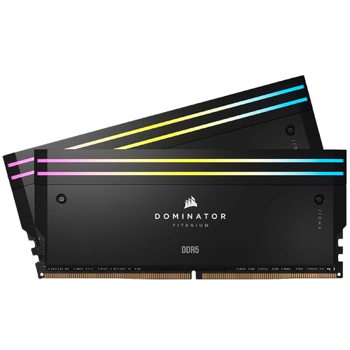 CORSAIR DOMINATOR TITANIUM RGB 32GB (2X16GB) DDR5 6400MHZ INTEL XMP MEMORY (10 YEARS WARRANTY)