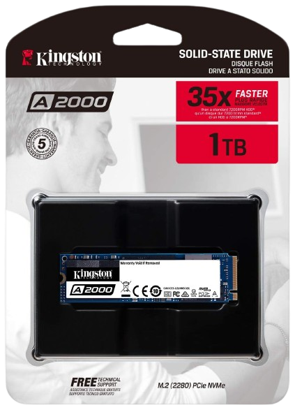 250GB KINGSTON A2000 M.2 NVME SSD (USED ITEM)