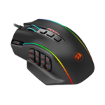 REDRAGON M901 PERDITION 4 GAMING MOUSE RGB BACKLIT MMO 19 MACRO PROGRAMMABLE BUTTONS WITH WEIGHT TUNING SET, 12400 DPI FOR WINDOWS PC COMPUTER (WIRED, BLACK) (1 YEAR WARRANTY)