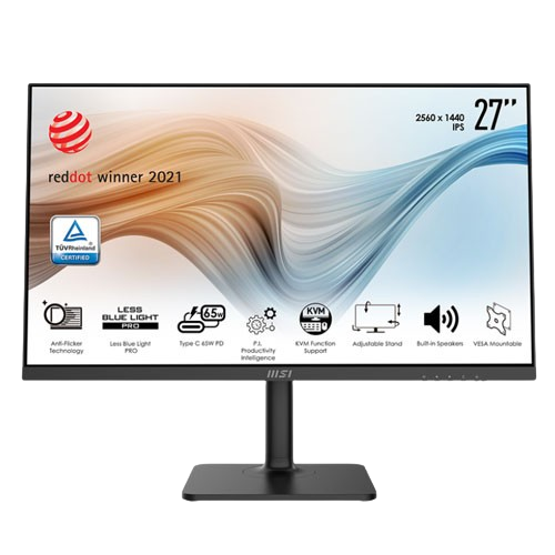 MSI MODERN MD272QXP 27'' INCH 100HZ WQHD (2560 X 1440) MONITOR (3 YEARS WARRANTY)