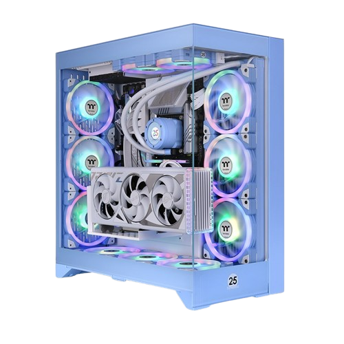 THERMALTAKE CTE E600 MX MID-TOWER HYDRANGEA BLUE GAMING (WITH GEN 4 RISER CABLE)