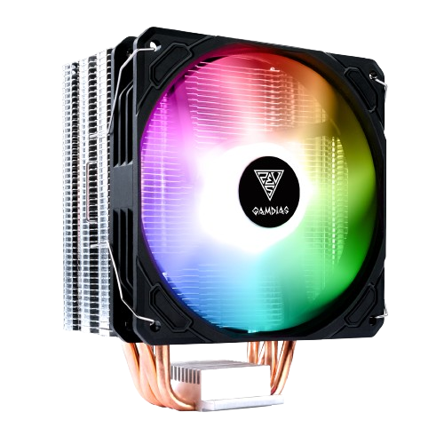GAMDIAS BOREAS E1-410 DUAL RING ARGB FAN CPU AIR COOLER (USED ITEM)