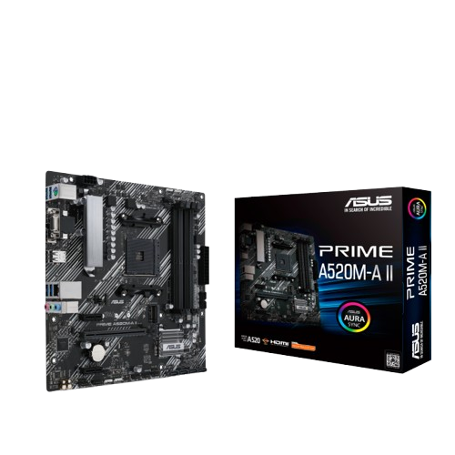 ASUS PRIME A520M-A II MICRO ATX MOTHERBOARD (USED ITEM)