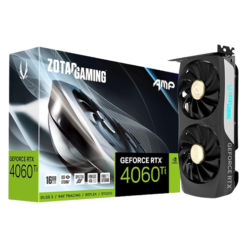 ZOTAC RTX 4060Ti 16GB AMP GDDR6 GAMING GRAPHICS CARD (5 YEARS WARRANTY)