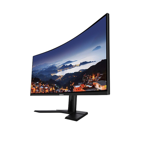 GIGABYTE G34WQC A-EK 34 WQHD 144Hz CURVED GAMING MONITOR Detail View