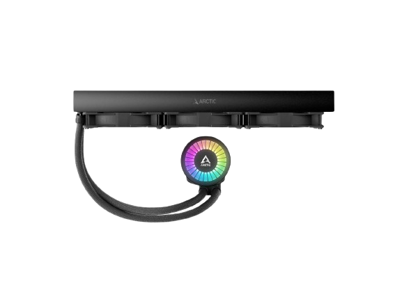 Arctic Liquid Freezer III 420 A-RGB Black Cooler Detail View