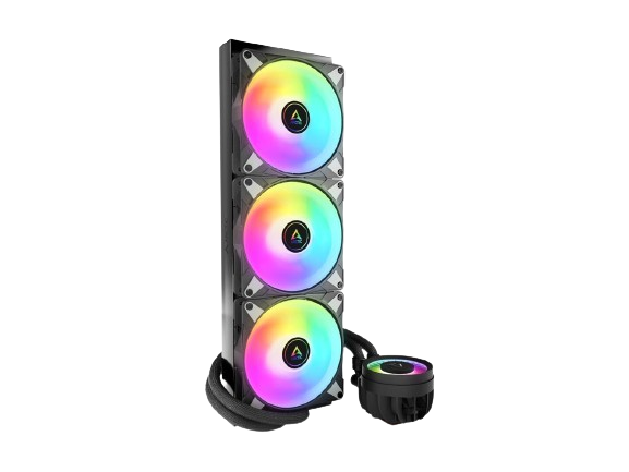 Arctic Liquid Freezer III 420 A-RGB Black Cooler Detail View