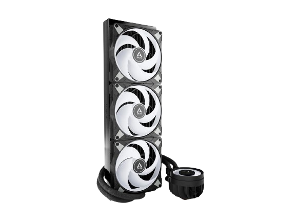 Arctic Liquid Freezer III 420 A-RGB Black Cooler Detail View
