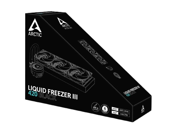 ARCTIC LIQUID FREEZER III 420 BLACK COOLER Detail View