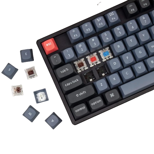 KEYCHRON K8 PRO K8P-J3 BROWN SWITCH RGB QMK/VIA WIRELESS MECHANICAL KEYBOARD Detail View