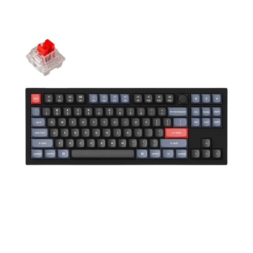 KEYCHRON V3 V3-D1 RED SWITCH QMK CUSTOM MECHANICAL KEYBOARD Detail View