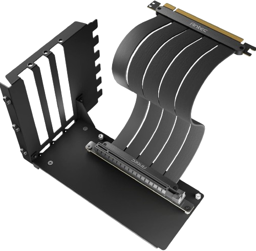 ANTEC VERTICAL GPU MOUNT, PCIE 4.0 RISER CABLE HIGH SPEED FLEXIBLE EXTENDER CARD EXTENSION PORT