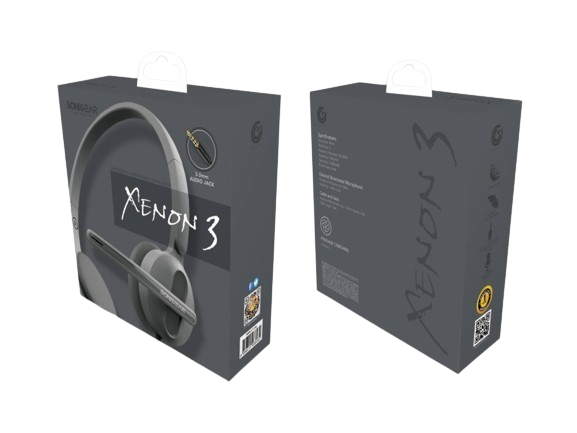 XENON 3 BLACK HEADPHONES (6 MONTHS WARRANTY) Detail View