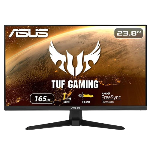 ASUS TUF GAMING VG249Q1A 23.8” INCH FHD IPS 144Hz (OVERCLOC TO 165Hz) 1ms AMD FREESYNC FARMELESS MONITOR (3 YEARS WARRANTY)
