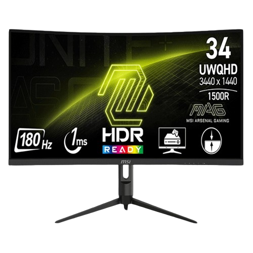 MSI MAG MAG342CQR E2 34" UWQHD (3440 X 1440) 180 1MS ADAPTIVE SYNC GAMING MONITOR (3 YEARS WARRANTY)