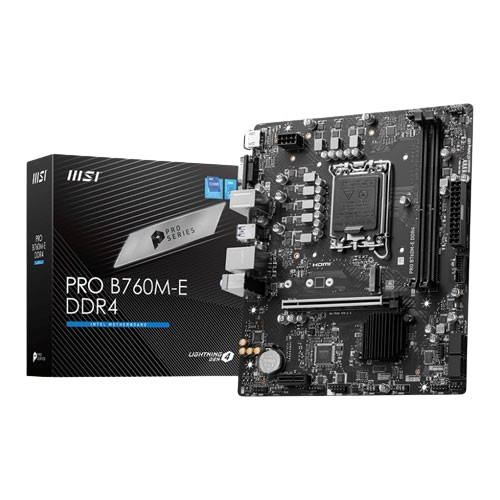 MSI PRO B760M-E DDR4 MOTHERBOARD (3 YEARS WARRANTY)