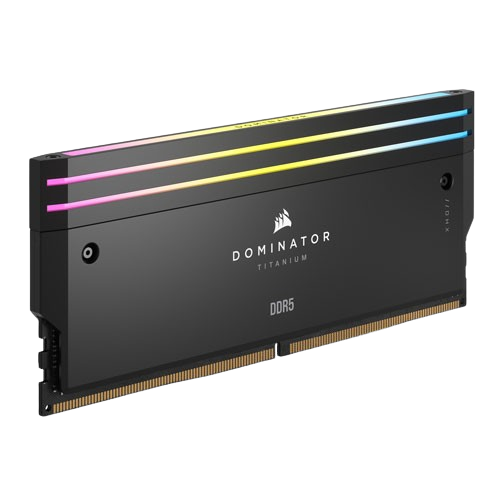 CORSAIR DOMINATOR TITANIUM RGB 64GB (2X32GB) DDR5 6400MHZ INTEL XMP MEMORY (10 YEARS WARRANTY)