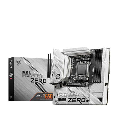 MSI B650M PROJECT ZERO (WIFI) DDR5 MOTHERBOARD (3 YEARS WARRANTY)