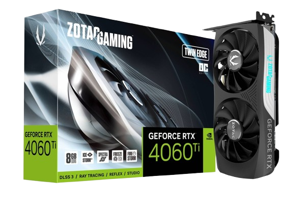 ZOTAC RTX 4060TI TWIN EDGE 8GB (5 YEARS WARRANTY)