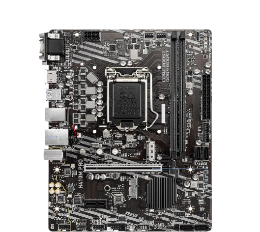 MSI H410M - PRO PROSERIES MOTHERBOARD (USED ITEM) Detail View