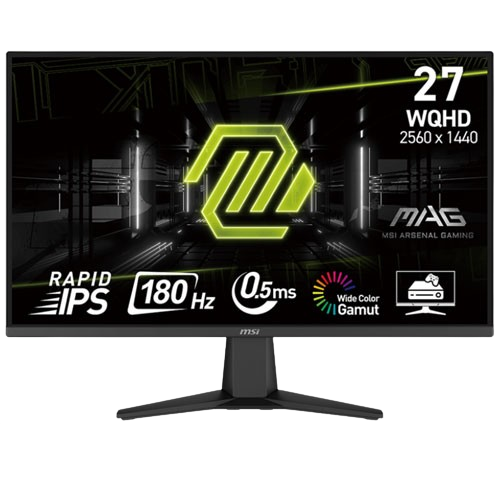 MSI MAG 275QF 27" INCH WQHD (2560 X 1440) 180HZ 0.5MS ADAPTIVE SYNC IPS GAMING MONITOR (USED ITEM)