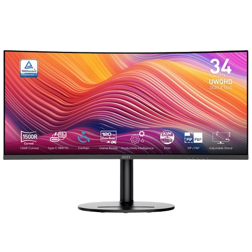 MSI MODERN MD342CQP 34' INCH UWQHD (3440 X 1440) 120HZ BUSINESS & PRODUCTIVITY MONITOR (3 YEARS WARRANTY)